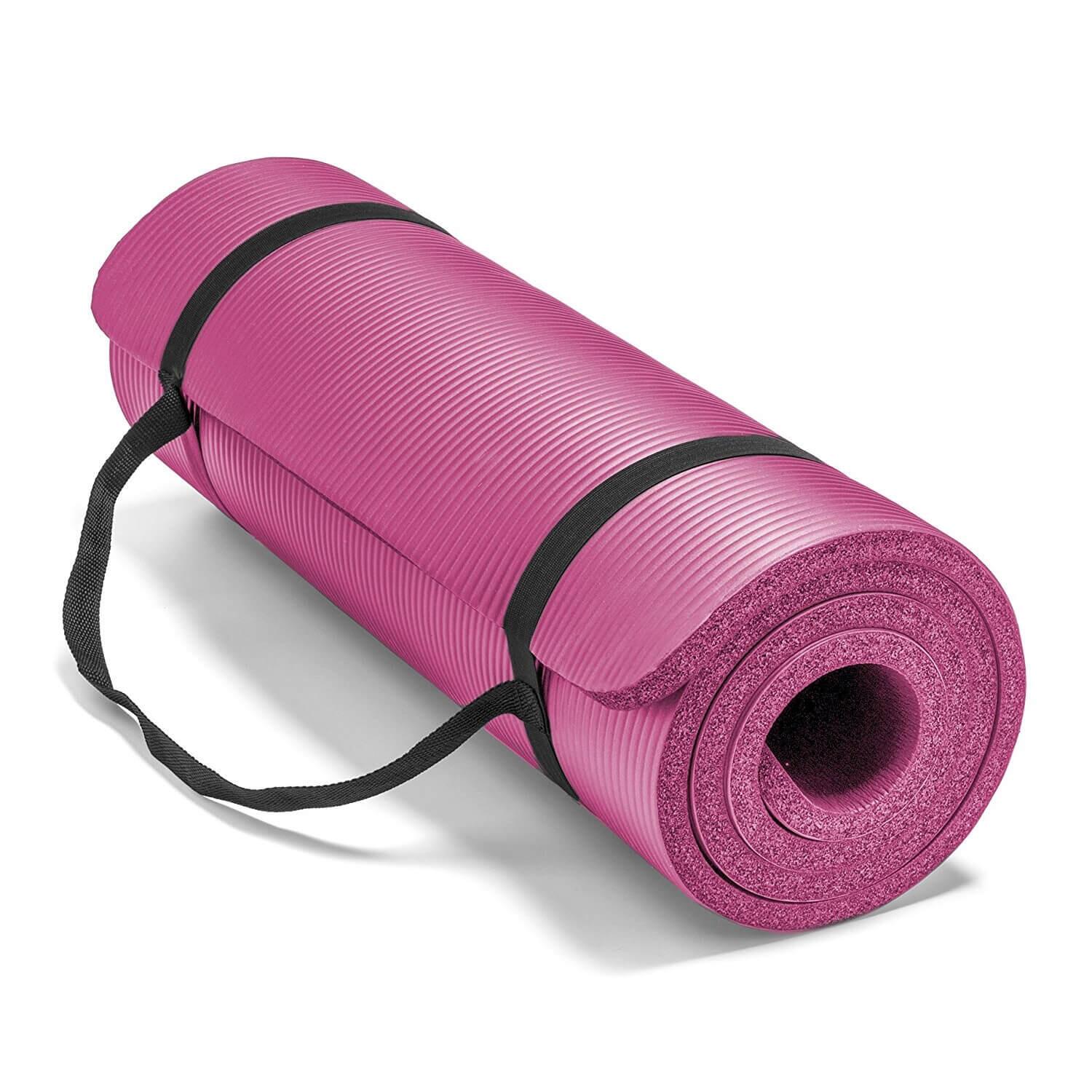 Colchonete Rosa Yoga Liveup - Tam 180 X 60 X 1,20 Cm