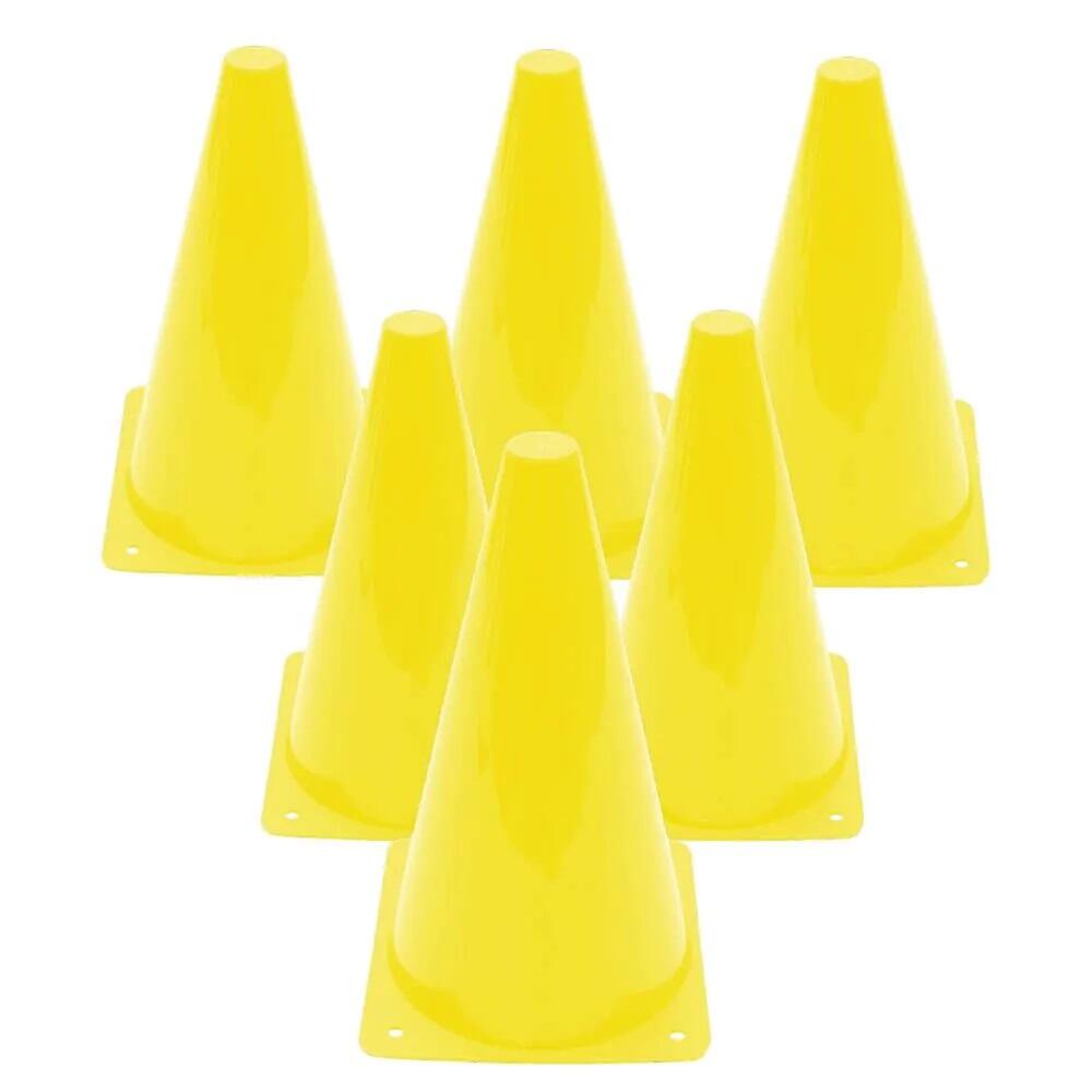 Kit 10 Cones Demarcatórios 24 cm Amarelo Rope Store