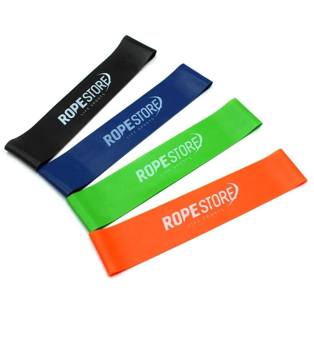 Kit Mini Band Rope Store - Leve, Médio, Forte e Extra Forte