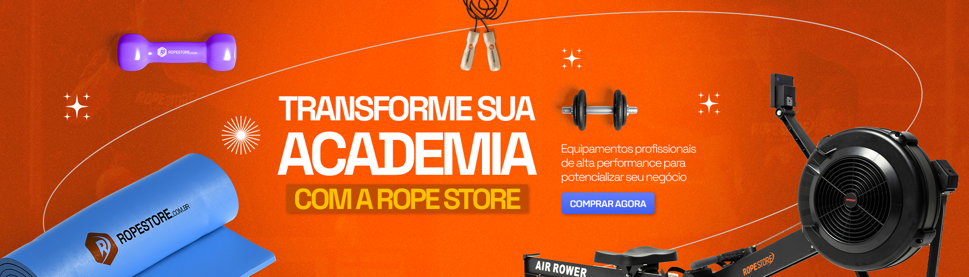Transforme sua academia - Rope Store